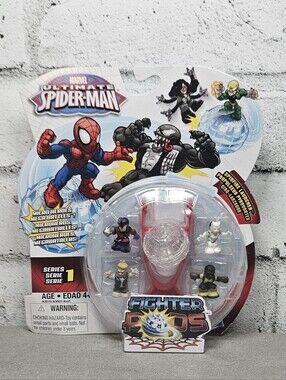 Marvel Ultimate Spider Man Fighter Pods Series 1 Figure Set Sealed